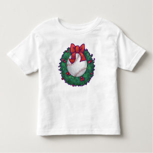 Camiseta De Bebé Navidades de béisbol