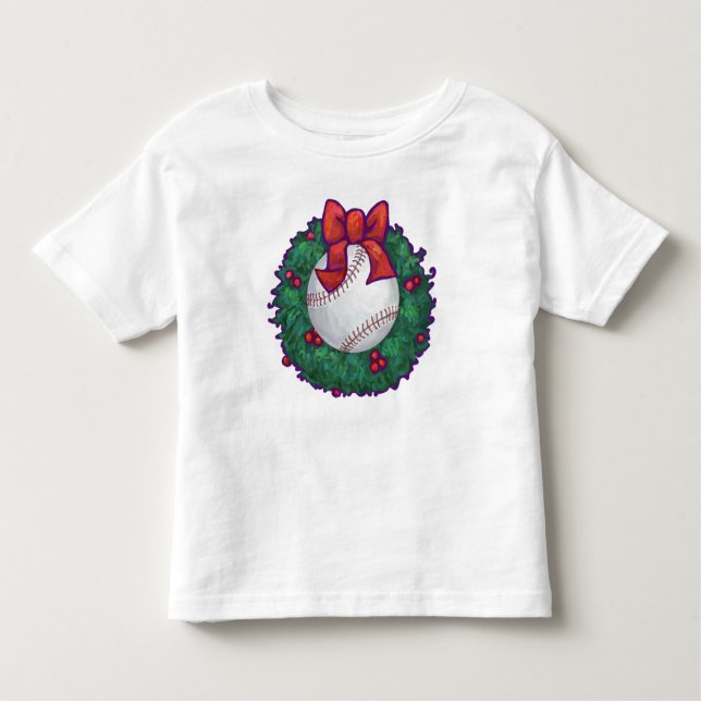 Camiseta De Bebé Navidades de béisbol (Anverso)
