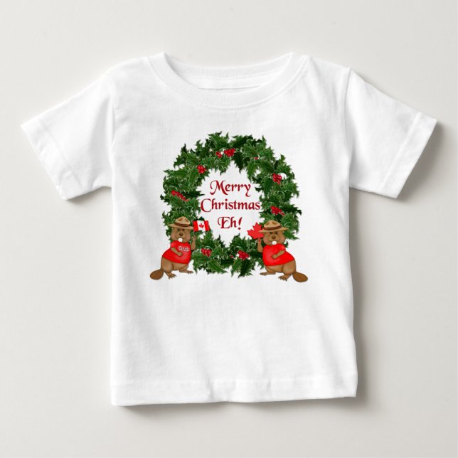 Camiseta De Bebé Navidades de Canadá (Anverso)