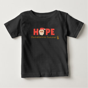 Camiseta De Bebé navidades de cáncer infantil santa lindo Baby T-Sh