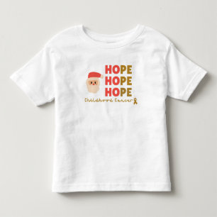 Camiseta De Bebé navidades de cáncer infantil santa Toddler T-Shirt