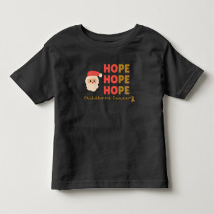 Camiseta De Bebé navidades de cáncer infantil santa toddler T-Shirt