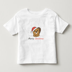 Camiseta De Bebé Navidades de castores Nieve castor de animales de