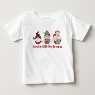 Camiseta De Bebé Navidades de clase Gnomes Holiday