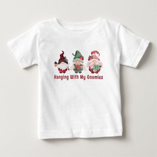 Camiseta De Bebé Navidades de clase Gnomes Holiday (Anverso)