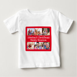Camiseta De Bebé Navidades de collage de fotos Reunión familiar beb