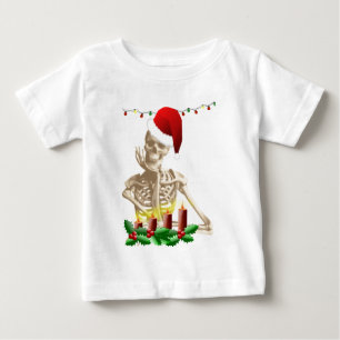 Camiseta De Bebé navidades de cráneo