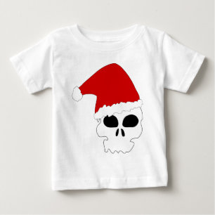 Camiseta De Bebé navidades de cráneo de gótico