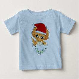 Camiseta De Bebé Navidades de Cute Baby Dino