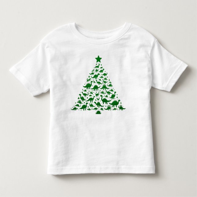 Camiseta De Bebé Navidades de Dinosaurios divertidos (Anverso)