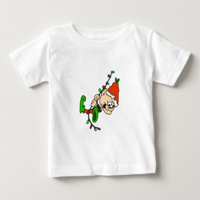 Camiseta De Bebé Navidades de Elf Toddler Long Sleave Shirt (Anverso)