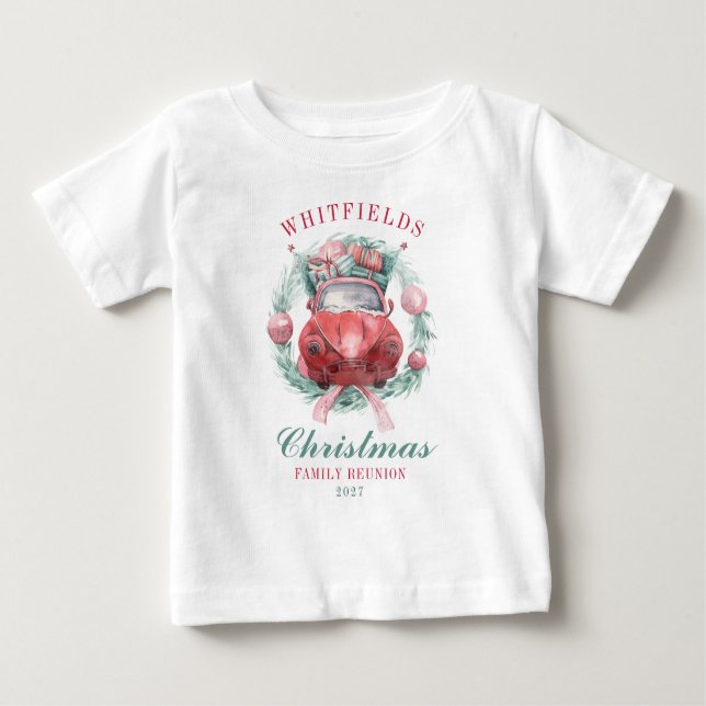Camiseta De Bebé Navidades de familia con festividades coincidentes (Anverso)