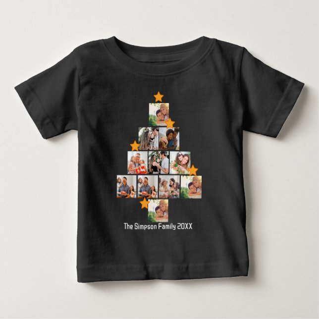Camiseta De Bebé Navidades de familias divertidas personalizadas 11 (Anverso)