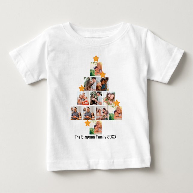 Camiseta De Bebé Navidades de familias divertidas personalizadas 11 (Anverso)
