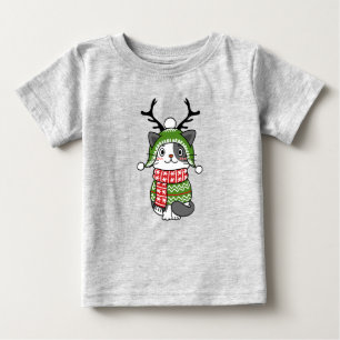 Camiseta De Bebé Navidades de gatos ricas repartiendo estufas en Ga