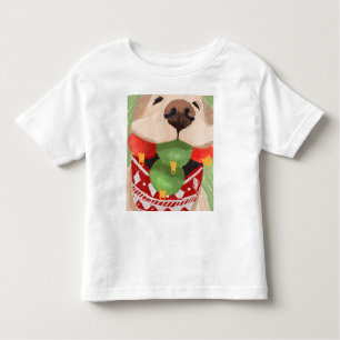 Camiseta De Bebé Navidades de Golden Retriever golpean a Mouth Hila