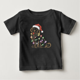 Camiseta De Bebé Navidades de Golden Retrivers