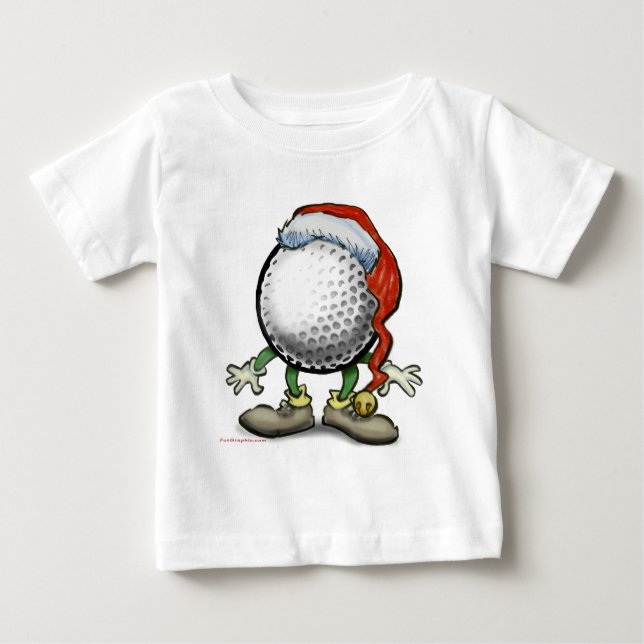 Camiseta De Bebé Navidades de golf (Anverso)