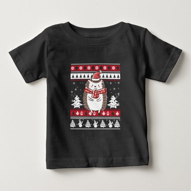 Camiseta De Bebé Navidades de Hedgehog (Anverso)