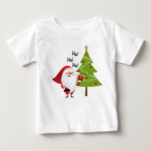 Camiseta De Bebé Navidades de Ho, Ho, Ho Santa Claus