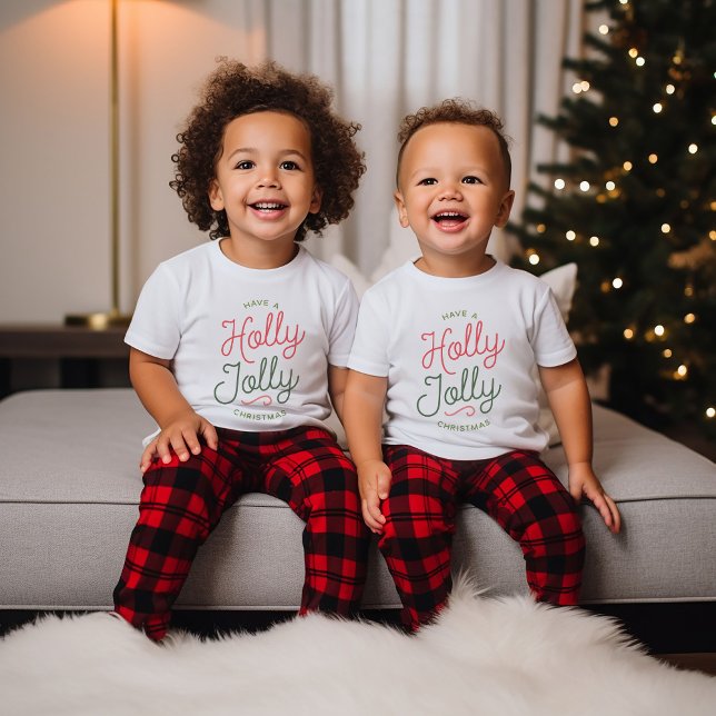 Camiseta De Bebé Navidades de Holly Jolly (Subido por el creador)