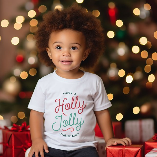 Camiseta De Bebé Navidades de Holly Jolly (Subido por el creador)