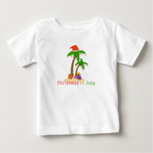 Camiseta De Bebé Navidades de julio