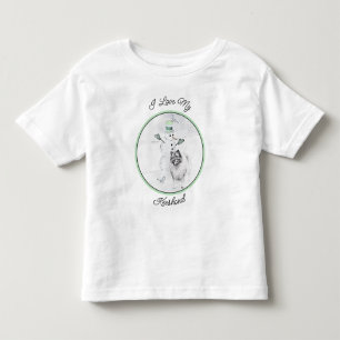 Camiseta De Bebé Navidades de Keeshond Snowman pinta arte de perro