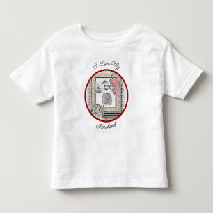 Camiseta De Bebé Navidades de Keeshond Ventana de Invierno Pintura