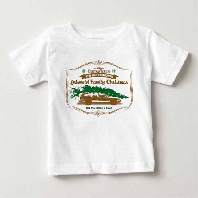 Camiseta De Bebé Navidades de la familia Griswold divertidos y anti (Anverso)