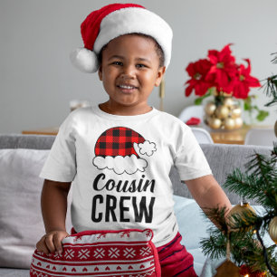 Camiseta De Bebé Navidades de la tripulación de primo con servicio