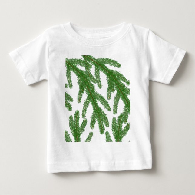 Camiseta De Bebé Navidades de las ramas de árbol (Anverso)