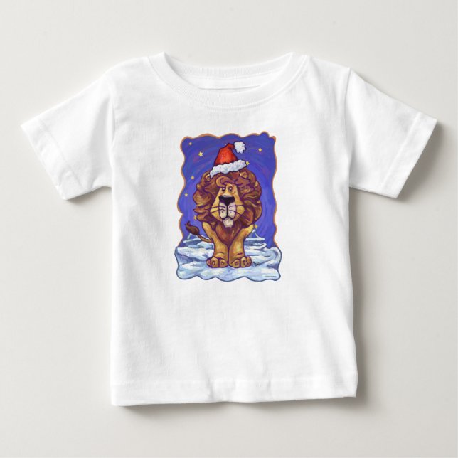 Camiseta De Bebé Navidades de leones (Anverso)