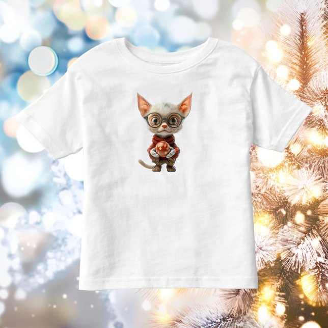 Camiseta De Bebé Navidades de manos rojas, tee de niño pequeño (Subido por el creador)