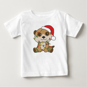 Camiseta De Bebé Navidades de Meerkat Animales De Invierno Vacacion