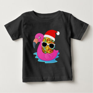 Camiseta De Bebé Navidades de Mele Kalikimaka en la piña de julio 