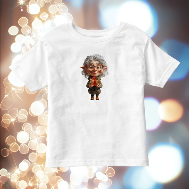 Camiseta De Bebé Navidades de profesores Elf Toddler's Tee (Subido por el creador)