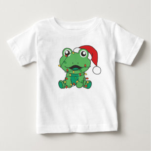 Camiseta De Bebé Navidades de rana Animales de Invierno Ranas Vacun