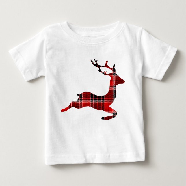 Camiseta De Bebé Navidades de renos de Escocia (Anverso)