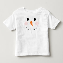Camiseta De Bebé Navidades de Snowman de Cute Blanco
