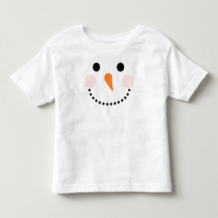 Camiseta De Bebé Navidades de Snowman de Cute Blanco