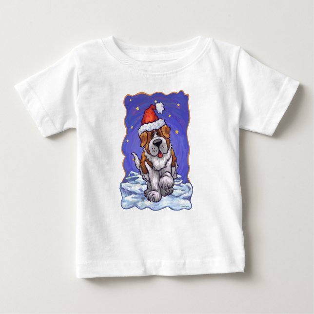 Camiseta De Bebé Navidades de St. Bernard (Anverso)