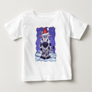 Camiseta De Bebé Navidades de vaca