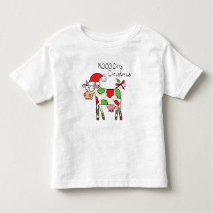 Camiseta De Bebé Navidades de vaca adoran a los niños