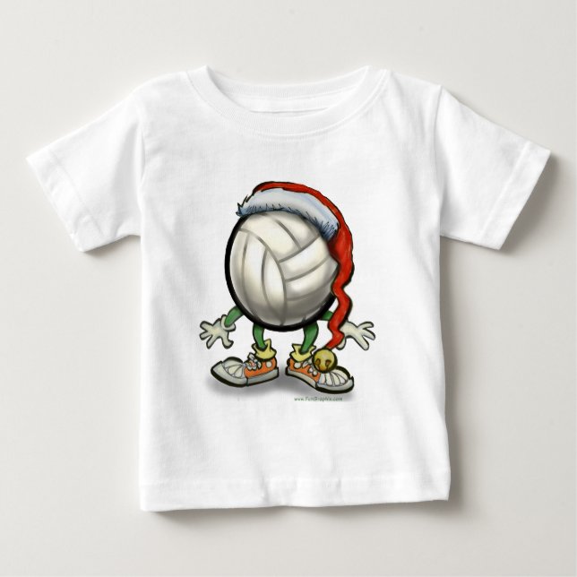 Camiseta De Bebé Navidades de voleibol (Anverso)