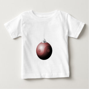Camiseta De Bebé Navidades de Yin Yang en rojo