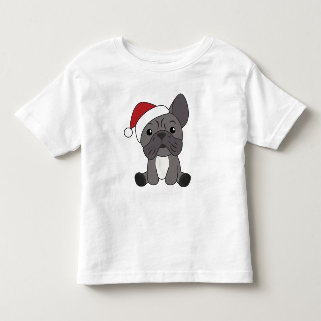 Camiseta De Bebé Navidades del Bulldog francés niegan animales de i (Anverso)