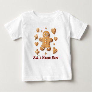 Camiseta De Bebé navidades del jengibre del pan de jengibre del año