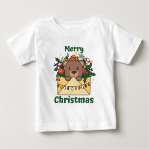 Camiseta De Bebé Navidades del oso letra animales de invierno osos