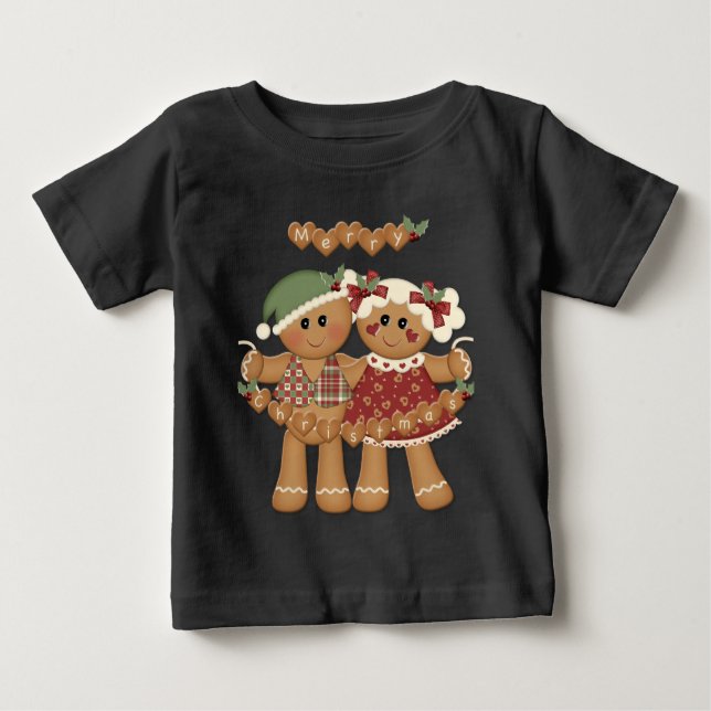 Camiseta De Bebé Navidades del País de Gingerbread (Anverso)